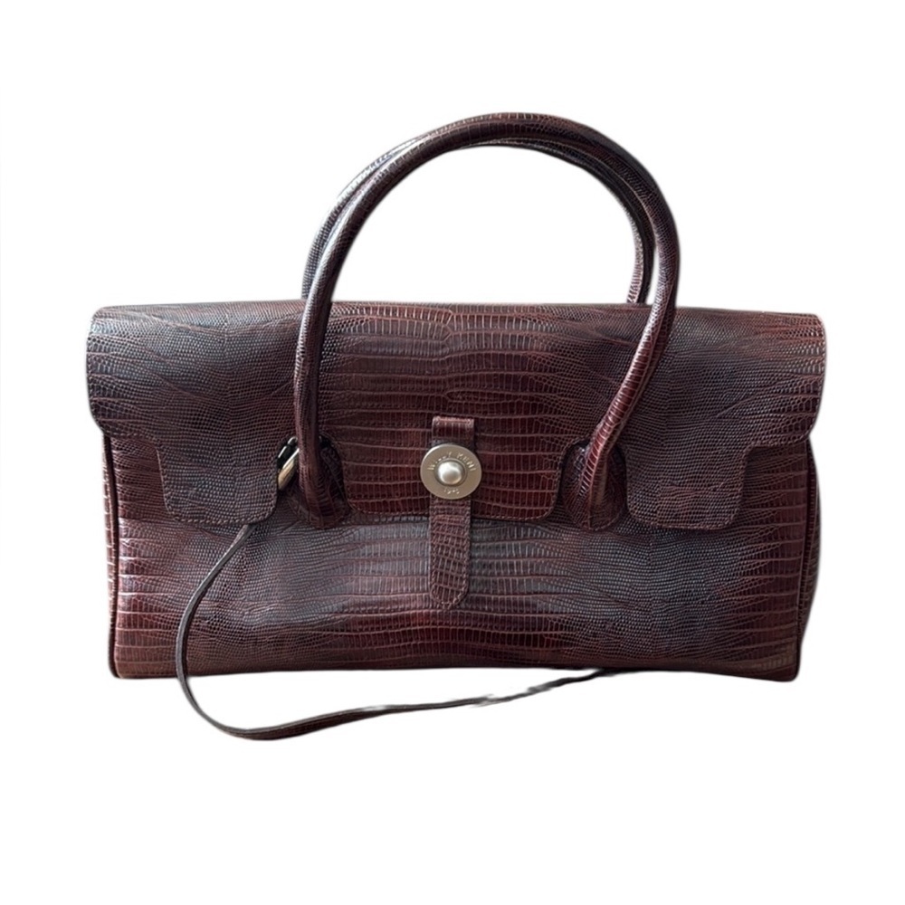Willy Keni reptile embossed leather bag